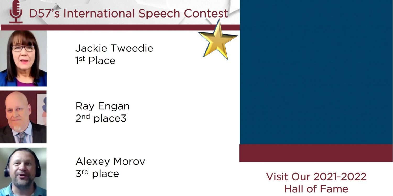 D57 Speech Contest Winners